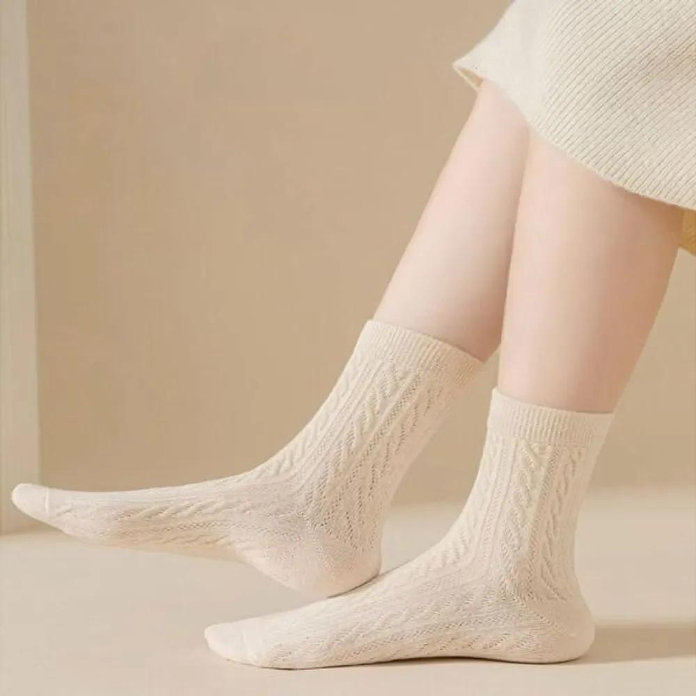 Hollige [Set of 6] Classic Pick-Your-Wear Knit Mid-Calf Socks