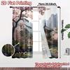 2pcs   2D FLAT PRINTING Curtains (Without Rod) Serene Pavilion Light Filtering Chic Curtains Versatile Fabric Curtains Versatile