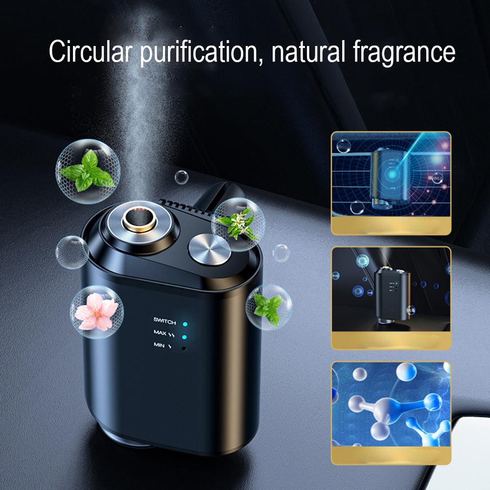 Car Air Freshener Electric Car Aroma Diffuser Long Lasting Wireless Smart Car Perfume Clip Air Fragrance Car Accessories