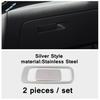 Stainless Steel Auto Head Lights Switch Button Decor Cover Trim Accessories For Hyundai Kona 2018 -  Black Brushed Interior