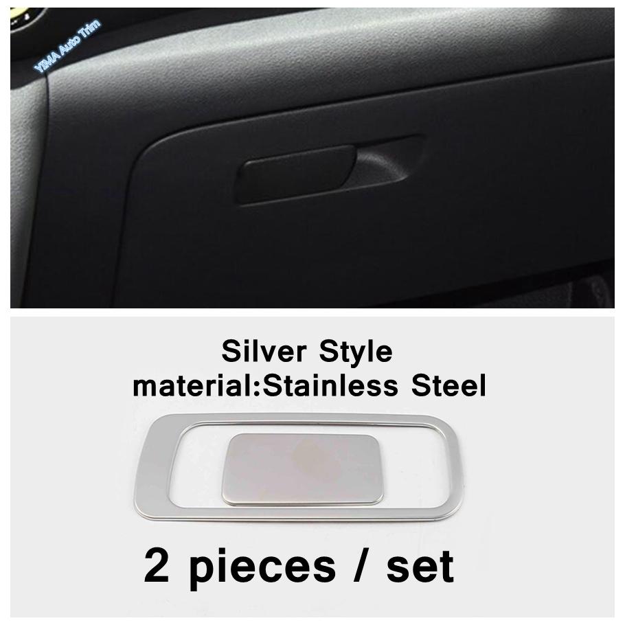 Stainless Steel Auto Head Lights Switch Button Decor Cover Trim Accessories For Hyundai Kona 2018 - Black Brushed Interior