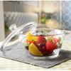 Clear Glass Casserole Bowl for Microwave Reheating, Soup Service, Porridge Serving, and Regular Kitchen Use Daily