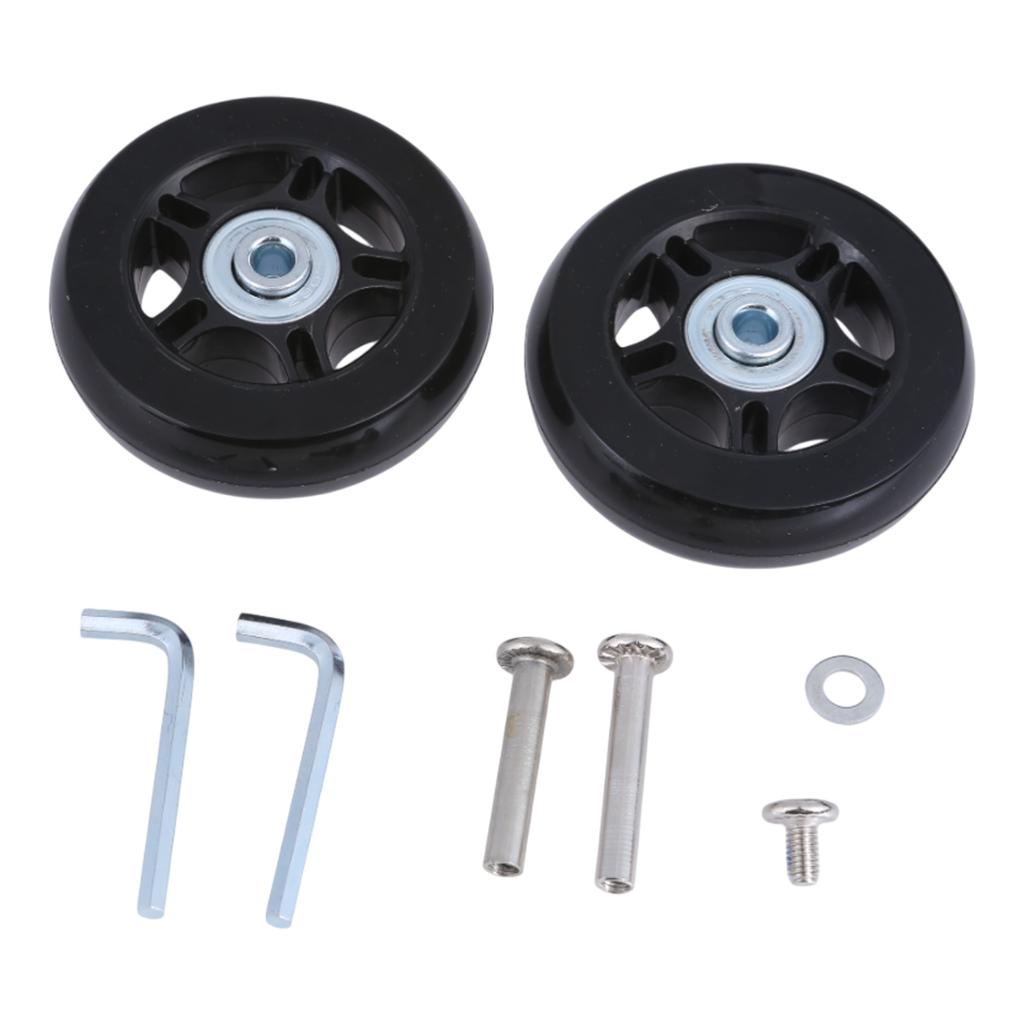 Suitcase Roller with Screws Replacement Trolley Casters for Luggage Box Suitcase Flexible Swivel Wheel Repair Accessory