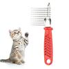 Peigne démêlant pour chien, brosse démêlante pour chiens, peigne de toilettage en acier inoxydable, outil pour éliminer les poils emmêlés sur le sous-poil, fournitures pour animaux de compagnie