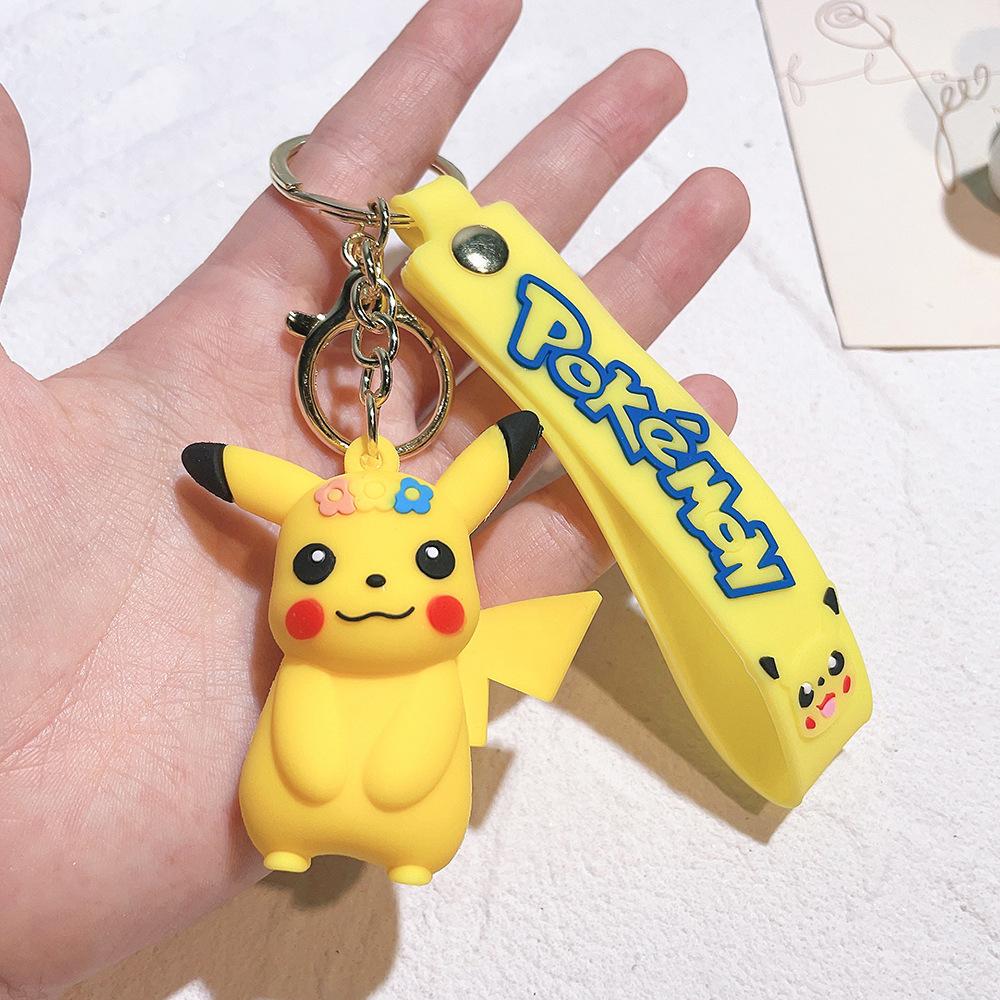 85 Styles Pokémon Pocket Monster Keychain Bag Decor Pikachu Desk Ornaments Car Key Chain Accessories Small Gift Between Friends