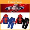 Set de 2 piese pentru copii băieți, cu glugă Spiderman, Top și Pantaloni, Pregătit pentru Primăvară