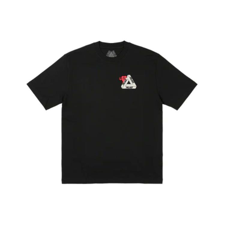 Palace Tri-Hearts T-Shirt Black Unisex Tops P26TS025