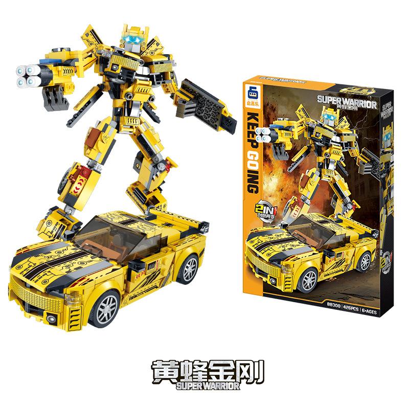 Kai Gaole 303 Deformation Robot Building Block Model Children's Educational Assembly Toy Boy Birthday Gift Wholesale