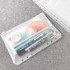 5pcs Transparent Zipper PVC Storage Bag Antioxidant Matte A5/A6 Cash Envelope Information Storage Folder School Office Supplies