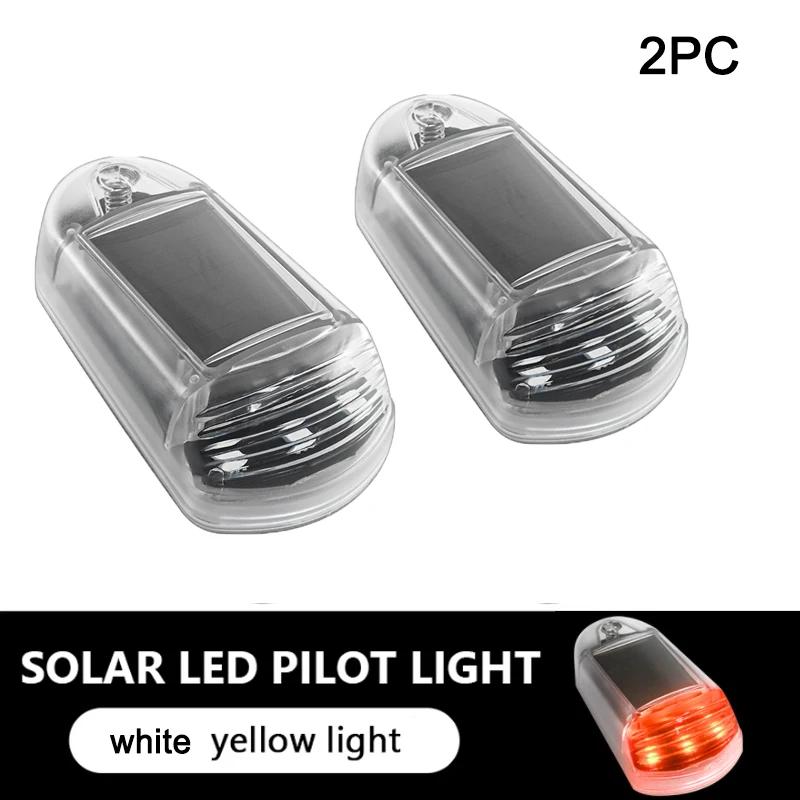 Solarbetriebenes Auto-Warnlicht Automatischer Sensor 7 Farben LED Stroboskoplicht Wasserdicht Kabellos Selbstklebend 4-Modus Signallampe