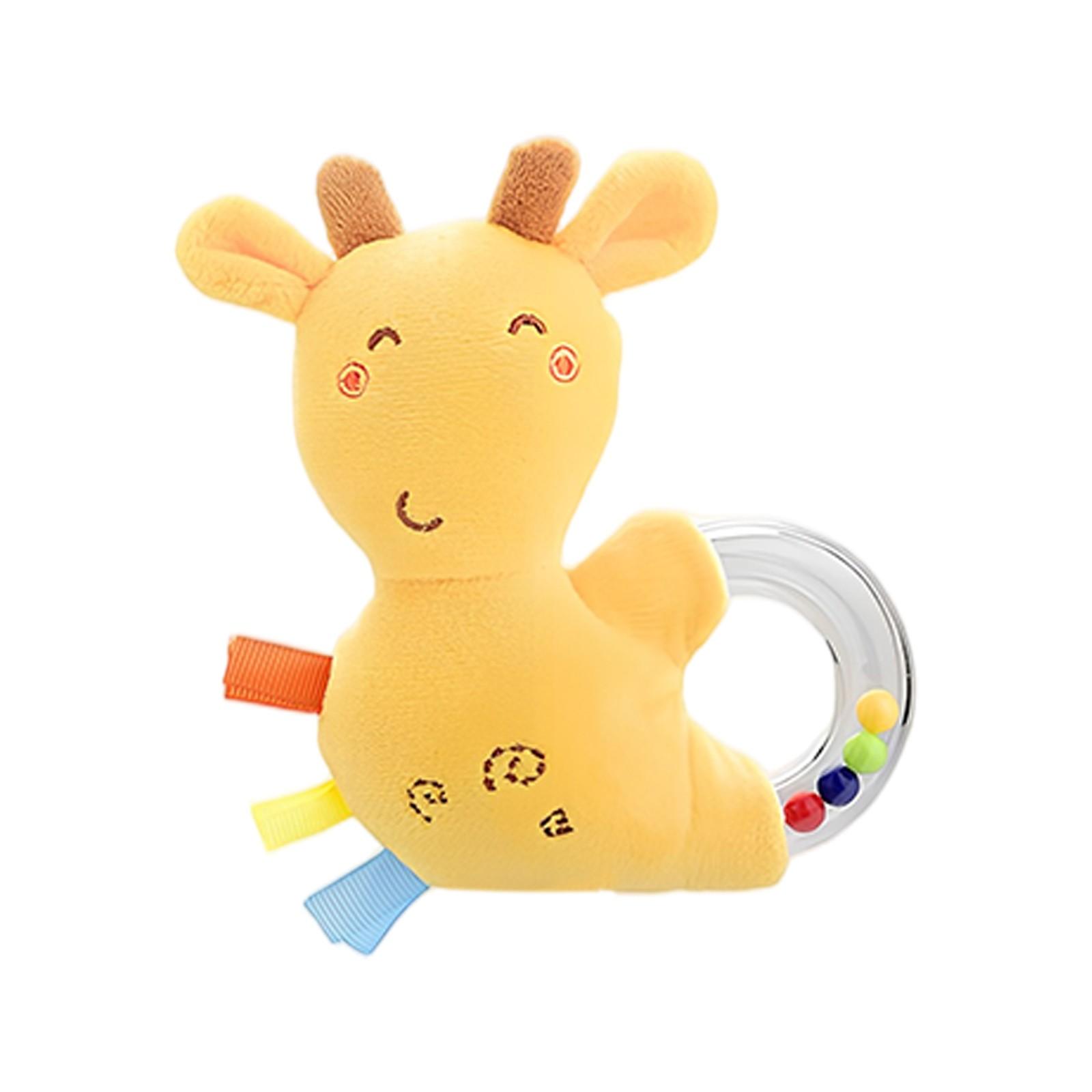 

Animal Hand Crank Children s Hand Bell Ring Soothing Toy One Size жовтий