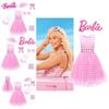 Adorable Barbie Princess Pink Sleeveless Dress With Matching Accessories