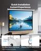 Motorized Projector Screen, 1829 mm 4:3 1080 HD Electric Projection Screen, Wall Mounted Projection Dispaly Projector with Remote Control, Automatic