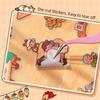 Trendy New Year Theme 3D Miniature Stickers Die Cut PET Cabin Scene Sticker 8 Scene 20 Sheets Landscape Stickers Holiday Gift