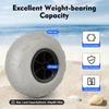 2-Pack 9" Balloon Wheels, Replacement Sand Tires for Kayak Dolly, Canoe Cart, Beach Buggy, All-Terrain Wheels, Wide Tread
