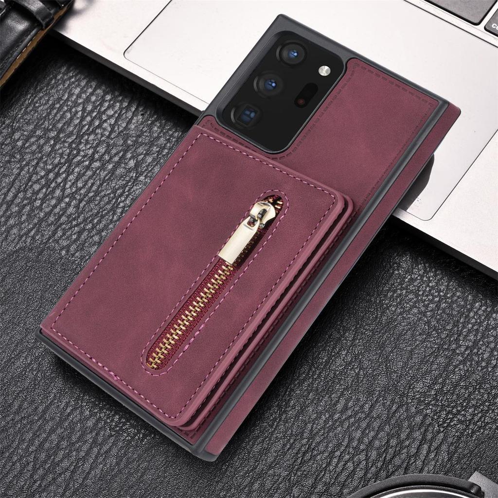 Samsung S24ultra S23 Multi-function Zipper Mobile Phone Case: A54 Anti-fall Protective Cover with Wristband.