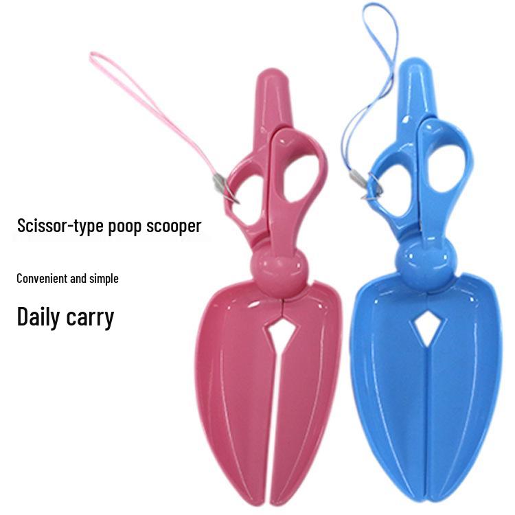 Long-Handled Scissor-Type Dog Poop Scooper