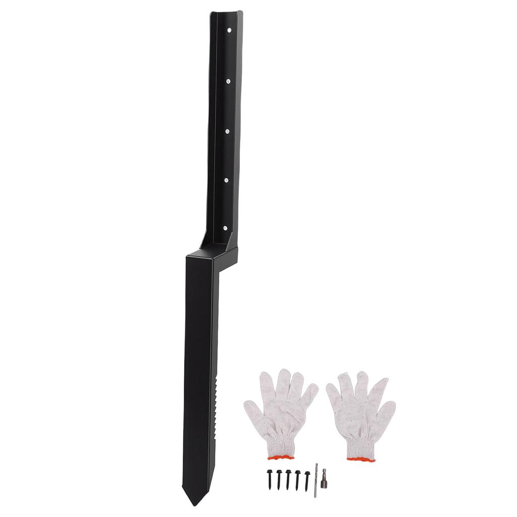 Fence Post Repair Kit Heavy Duty Steel Fence Post Anchor Stakes for Tilted Broken Wood Support
