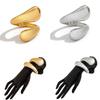 Hip Hop Metallic Bracelets Personalized Hand Chain Fashionable Teardrop Spring Bracelet  Girl