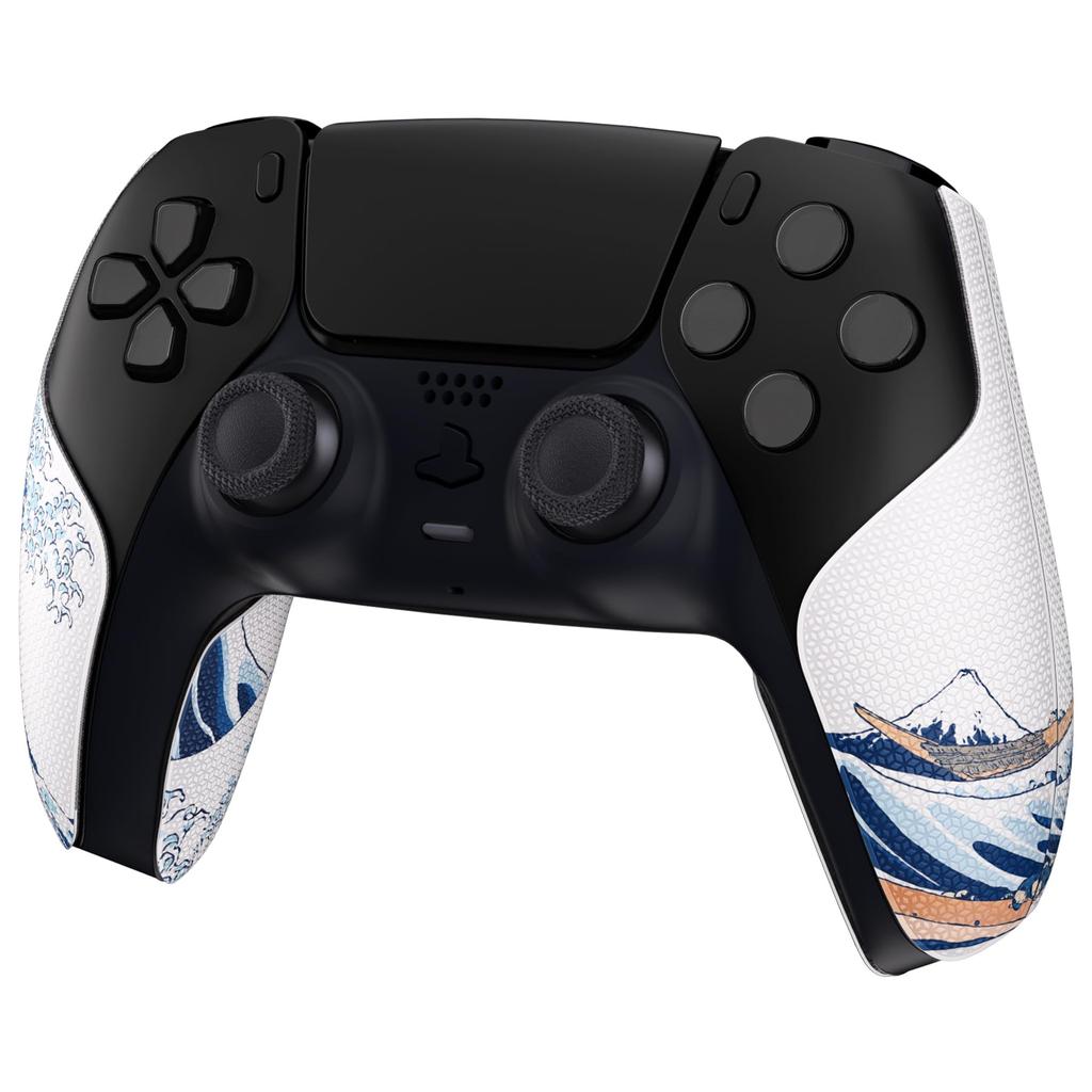 Těsnění rukojeti kompatibilní s PlayVital PS5, rozdělený design, měkká šestihranná diamantová textura, absorbující pot, chránič rukojeti pro PS5, skvělý vzor