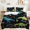 Bed Three-Piece Illustration Landscape Animal Quilt Cover 3D Digital Printing Kit