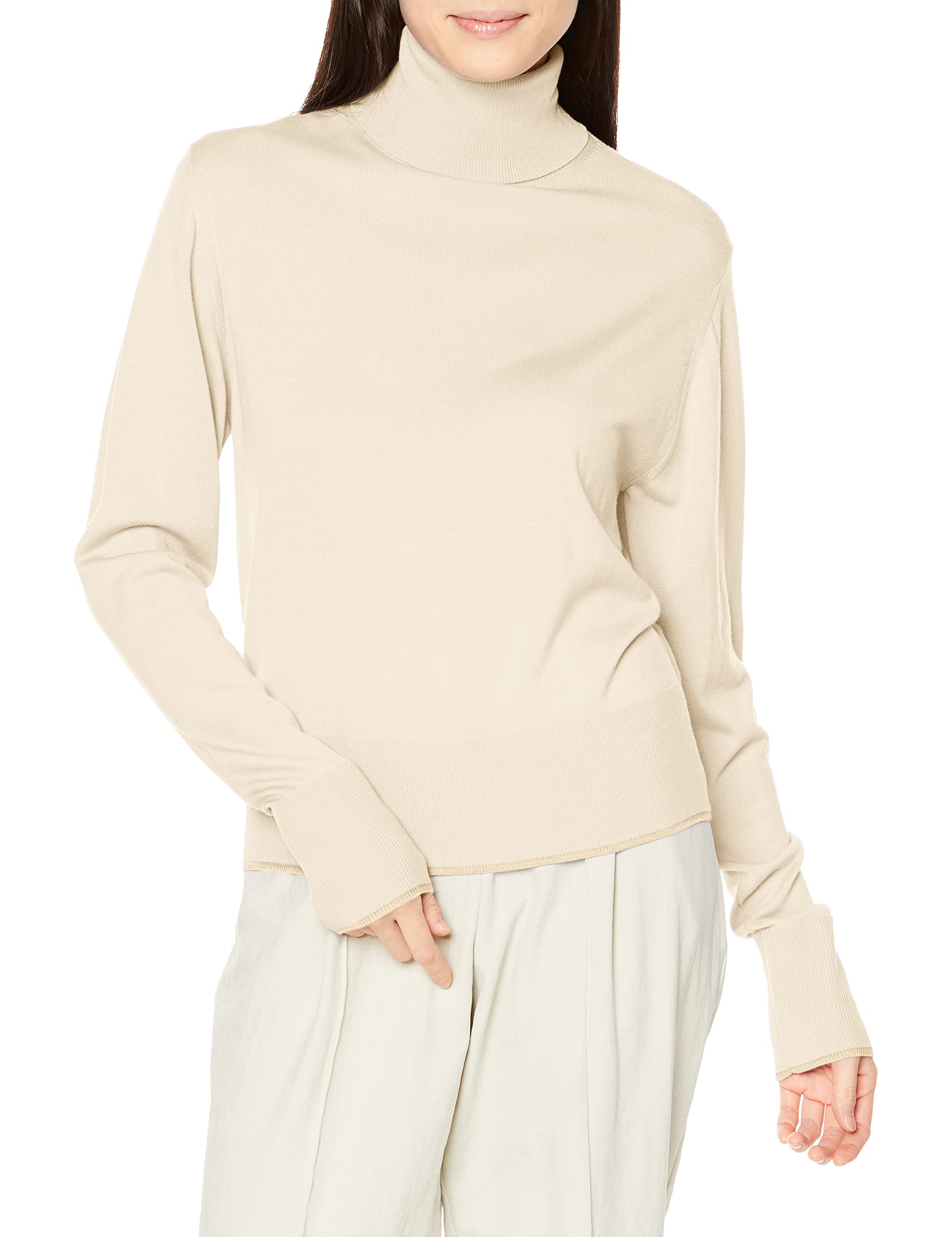 

Miesloe Свитер водолазка из машинной стирки шерсти MWNT224013 IVR F Женский