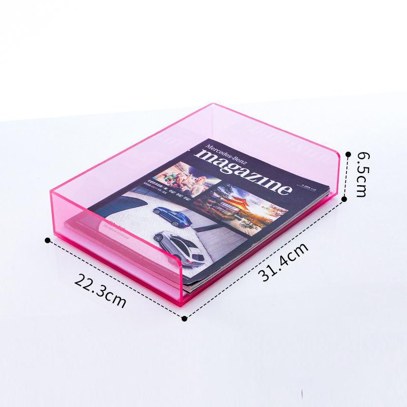 

Acrylic File Paper Organizer Letter Tray for Desk Office Supplies Folder Storage for Home School Desktop Organization Decor