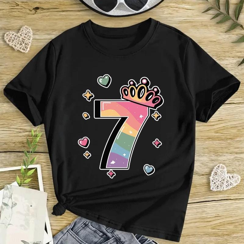 Cute Girl Creative Digital Print - Comfortable and Versatile T-Shirt