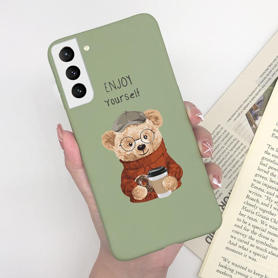 For Samsung Galaxy S21 Plus Ultra FE 5G Case Cute Painted Silicone Soft Protective Phone Cover for SamsungS21 S 21 FE Plus Ultra