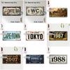 Tin Sign  Vintage Durable Metal Plaque Wall Decor Home Office Bar Man Cave City Coffee Toilet Year License Plate Wall Art