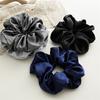 New Large-sized Fabric Elastic Hairband for Women - Simple Bun Hair Elastic, Thick Hair Ring