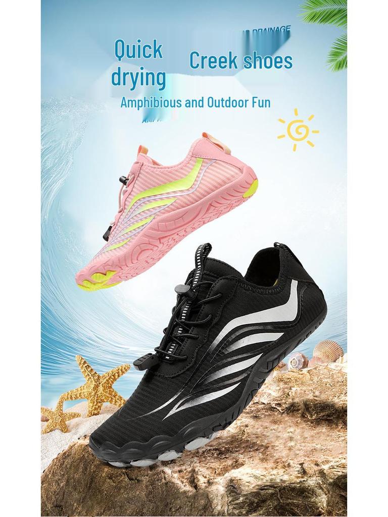 Unisex Non-Slip Breathable Beach & Hiking Water Shoes - Soft Sole Snorkeling and Fitness Footwear