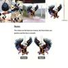 Unique 2d American Bald Eagle Independence Day Car Hanging Ornament Acrylic Dcor