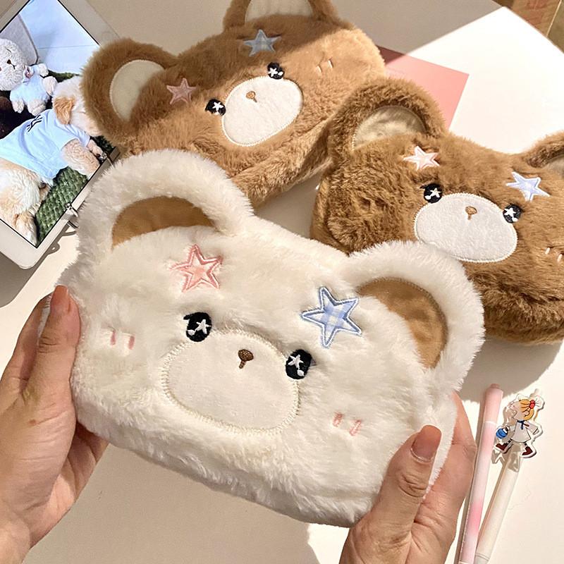Plush Animal Pen Case With Large Capacity For Students And Kids