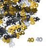 Black and Gold Confetti Birthday Party Confetti Table Decoration 18/20/30/40/50/60/70th Anniversary Party Decoration