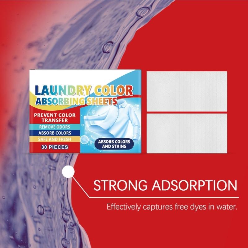 Recyclable Color Team Sheet Ceases Color Migration in Washer Long Permanent Fabric Security for Multiple Colored Laundry