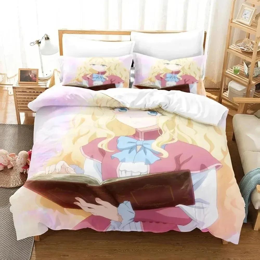 Comforter Anime Bibliophile Princess Bedding Set 3D Printed Suitable For Bedroom Kids Home Textile
