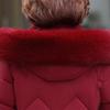 Középkorú Nők Téli Kabátok Kapucnis Műszőrme Gallér Felsőruházat Laza Elegáns Plus Size Hosszú Parkák Vastag Meleg Női Dzsekik