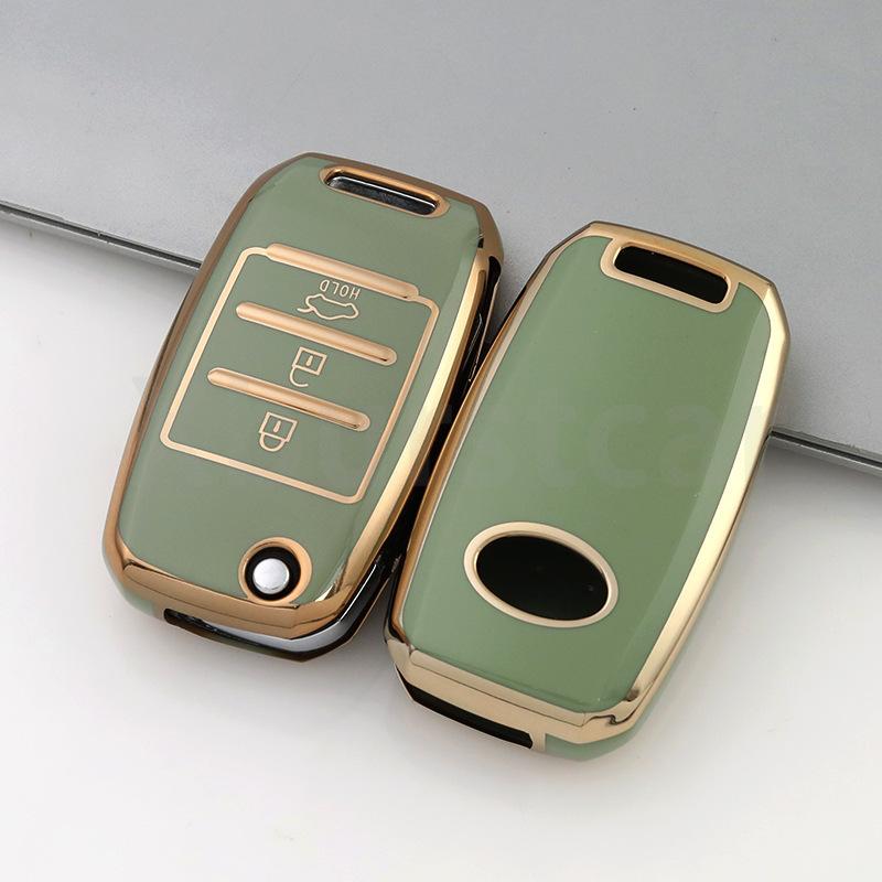 3/4 Buttons TPU Car Key Case For Kia Rio 3 K2 Ceed Cerato K3 Sportage 4 Picanto K5 Optima Sorento Forte Stinger 2017 2018