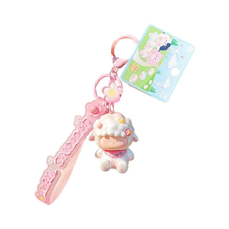 Sheep Keychain Resin Keyring For Kids Gift And Bag Hangtag