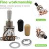 3 Way Guitar Toggle Switch with Tip Knob Caps for Electric Guitars, DPDT Pickup Selector Replacement