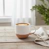 Kubek Ceramiczny do Kawy Herbaty Napojów Ciepłych Zimnych Biały 290 ml