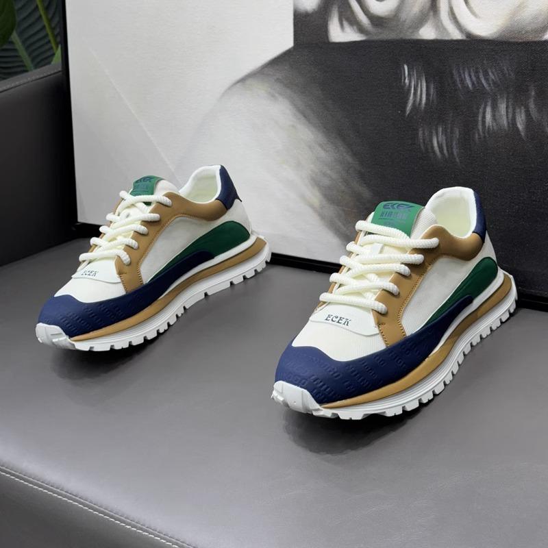 2025 New Simple Low Cut Men's Sneakers Thick Soled Height Increasing Soft Soled Casual Running Shoes Zapatos Para Hombres