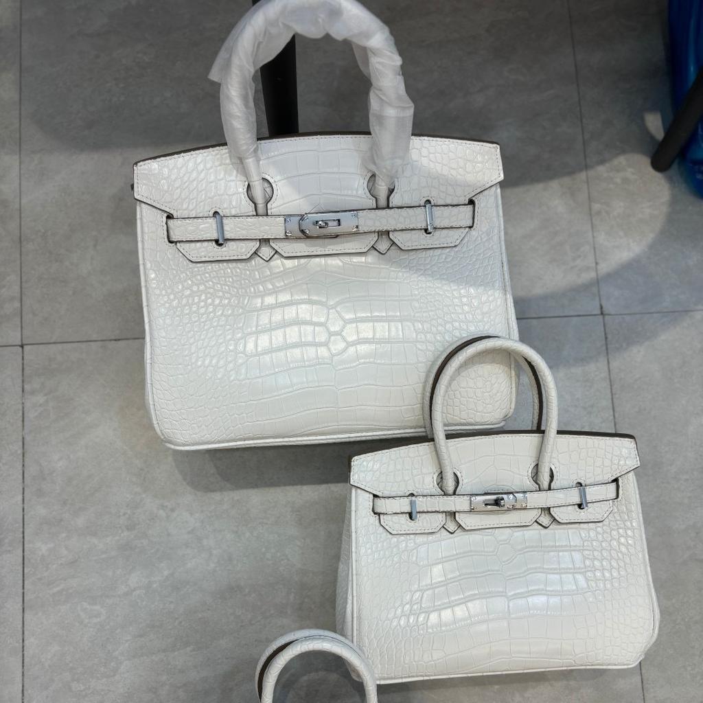 Geantă platinum cu model crocodil transfrontalier 20/25/30 cm Modă europeană și americană geantă tote portabilă cu model piatră en-gros