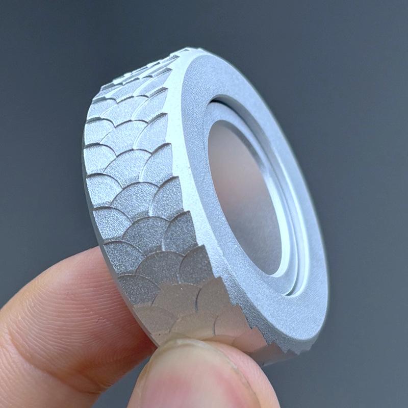 

Mechanical Magnetic Paragraph Ring Push Card Slider Pushing Plate Haptic Edc Fidgeting Tactile Stress Ease Plaything Counter Anxiety