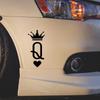Auto Universal Aufkleber Königin Vinyl Kratzfest Abziehbilder Dekoration Auto Motorrad Laptop Königliche Q Aufkleber Auto Lustiges Zubehör
