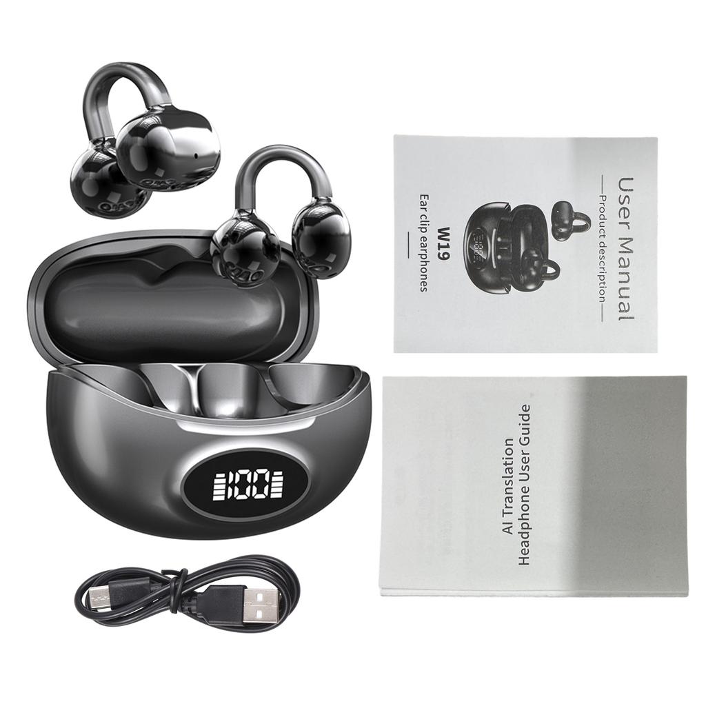 Translation Earbuds Support 133 Languages with LED Display BT 5.4 Translator Headphones Noise Cancelling