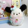 Cute Cartoon Plush Little Dog Keychain Anime Peripheral Pendant Doll Sweet Girl Backpack Accessories Couple Best Friend Gifts