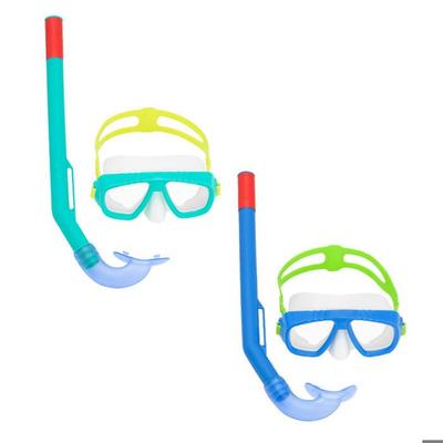 Mask and Snorkel Set - Bestway - 24018 - Assorted Color - Adjustable Strap - UV Protection