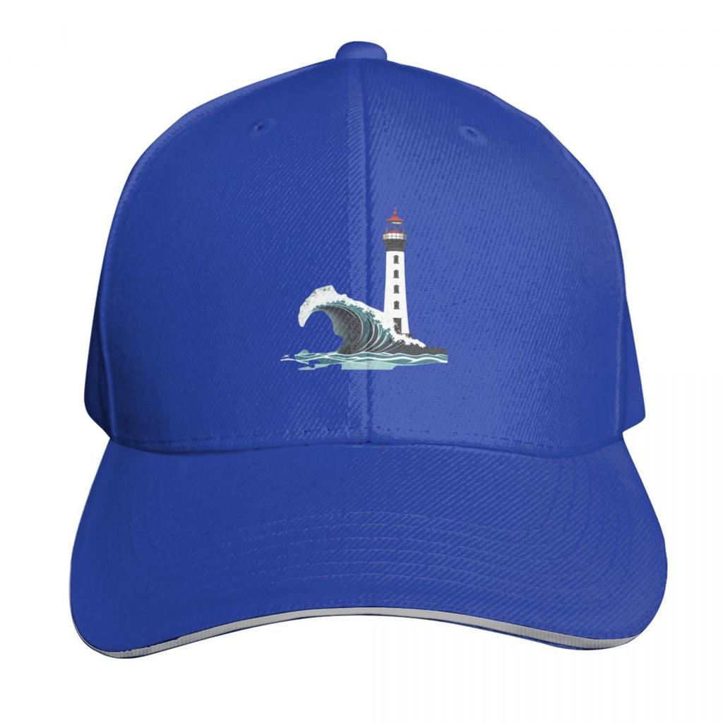 Minimalist Ocean Waves Lighthouse Baseball Cap Anime Hat Sports Cap New Hat Golf Cap Hats Unisex Womens